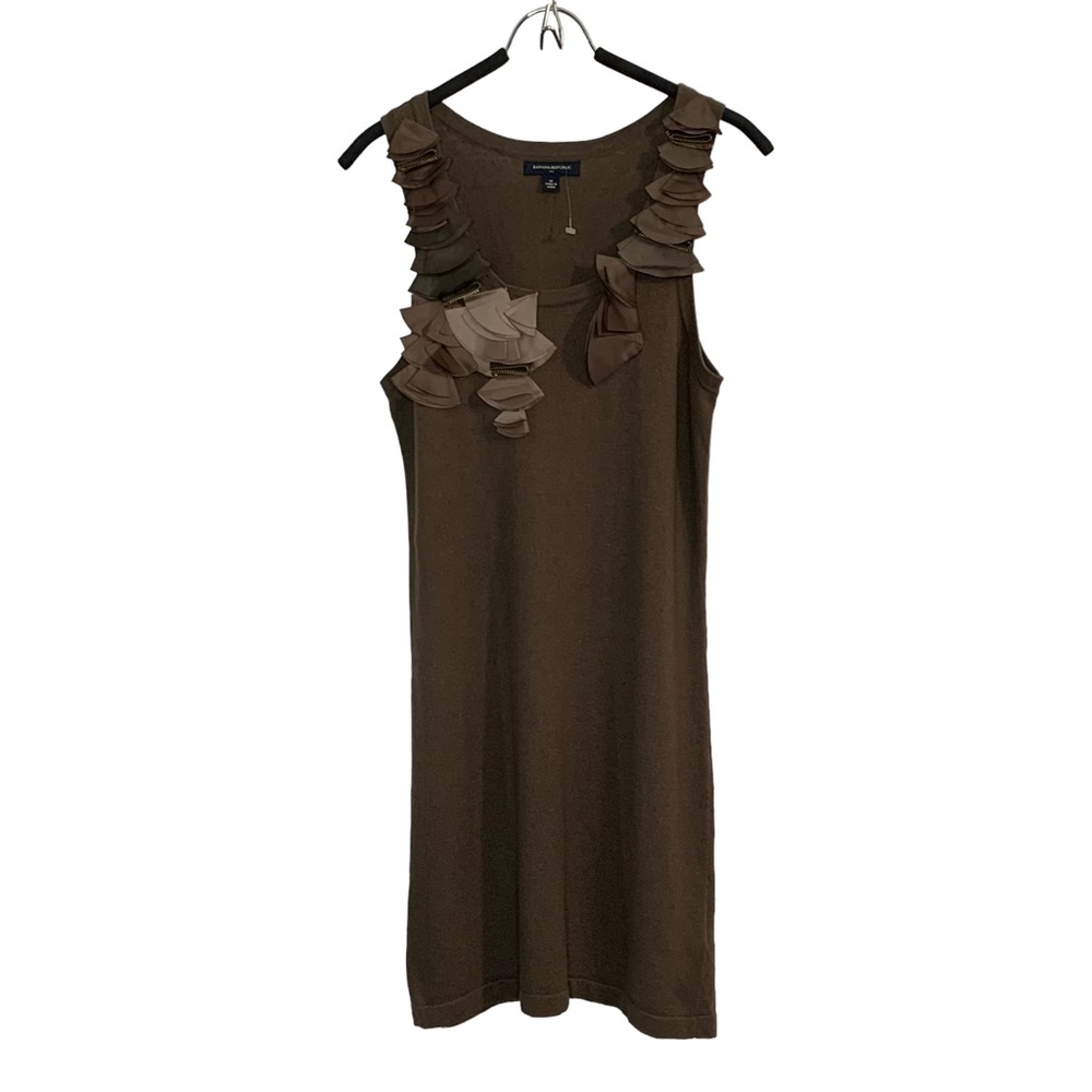 BANANA REPUBLIC Angora Cotton Blend Tank Knit Dress Sz M